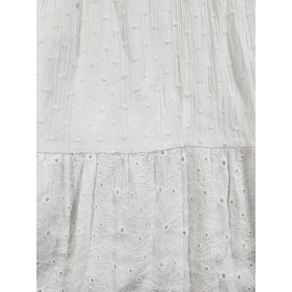 Kate & Sam Dress Womens Size Small S White Boho Hippie Prarie Summer Textured95 - Picture 16 of 16